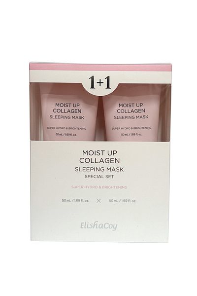 Elishacoy 2 Packs of Elishaco Collagen Sleeping Mask for Moisturizing Skin 50ml