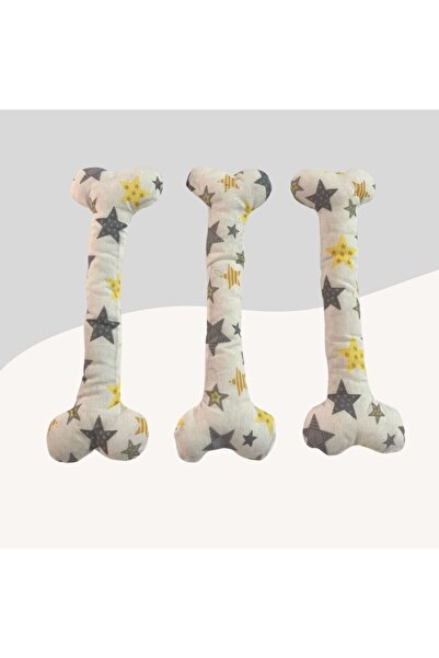 Miçikopet Soft Bone Shaped Toy for Dogs 25cm White Patterned
