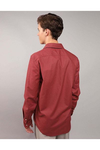 AMERICAN EAGLE Ae Slim Fit Flex Oxford Button-up Shirt