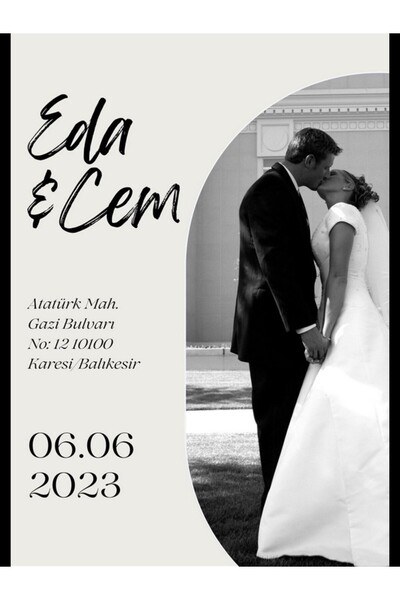 izmirdenet Düğün Davetiyesi , Nişan Davetiyesi , Kına Davetiyesi 50 Adet