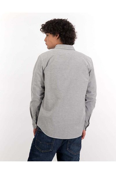 AMERICAN EAGLE قميص AE Slim Fit Flex Oxford بأزرار
