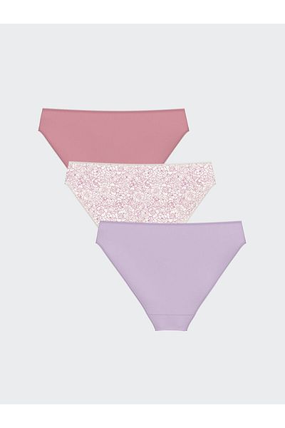 LC Waikiki Lcw Dream Ecru Floral Bikini Panties 3 Pack