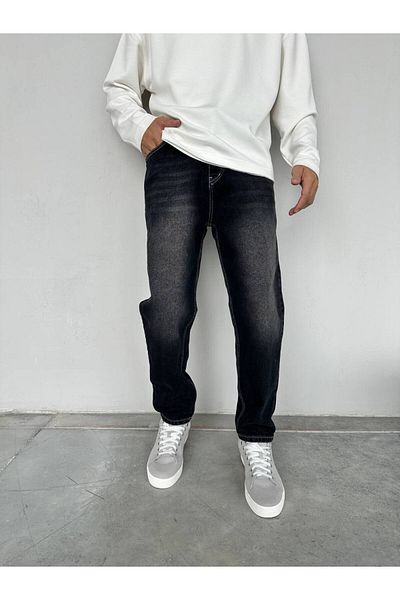 Gambocci Men's Casual Fit Boyfriend Jeans