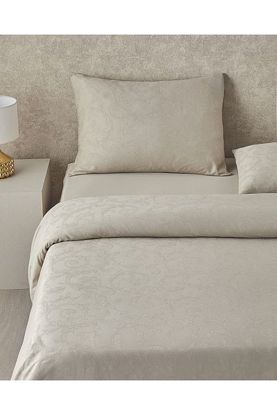 English Home Set cuvertură dublă Royal Scroll Jacquard - 200x220 cm Culoare Piatra