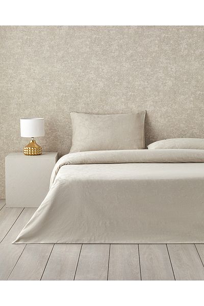 English Home Set cuvertură dublă Royal Scroll Jacquard - 200x220 cm Culoare Piatra