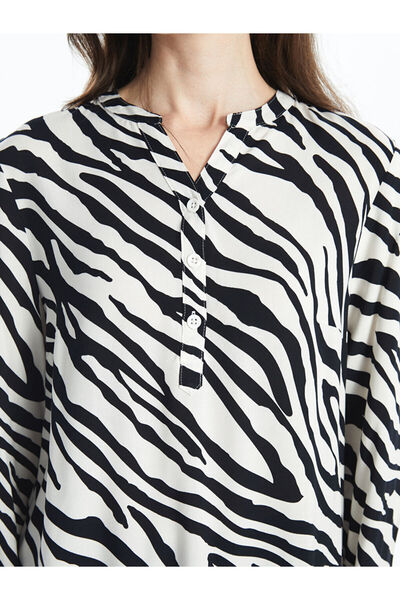 LC Waikiki Kacik Collar Patterned Women's Blouse - S53332Z8