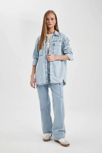 DeFacto Jachetă cămașă Jean B8287ax24sp