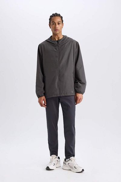 DeFacto New Season Defactofit Water Repellent Regular Fit Hooded Mesh Lined Zippered Woven
