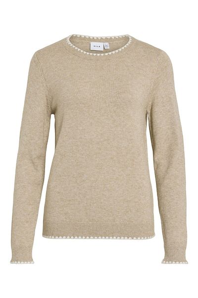 VILA Strickpullover Rundhals