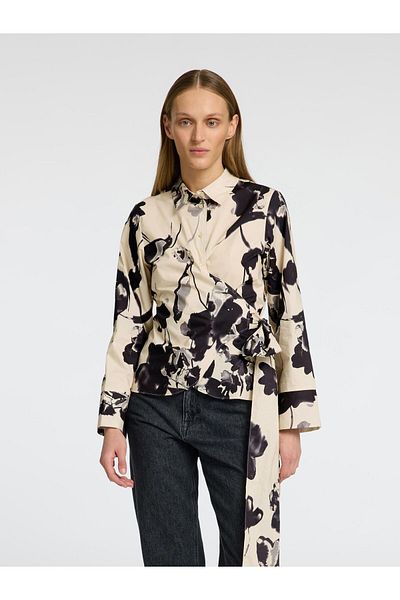 Selected Femme Wickelbluse Print