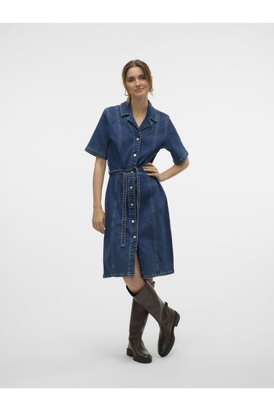 Vero Moda Jeanskleid VMADAYA Midikleid