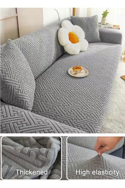 uzhanem Seat Cover Seat Cover 1 Piece for 3Seater Sofa Lycra High Quality
