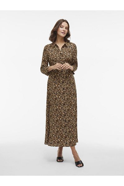 VILA Blusenkleid Maxi