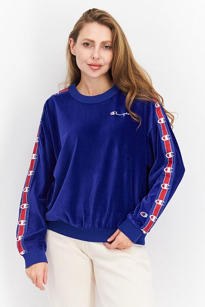 Champion Women Sportswear Fit Long Sleeves Outdoor Sweatshirt, Blue