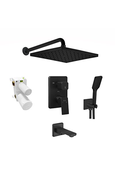 Eca Tiera Ankastre Duş Seti 3-Yollu Mat Siyah 102199770C1