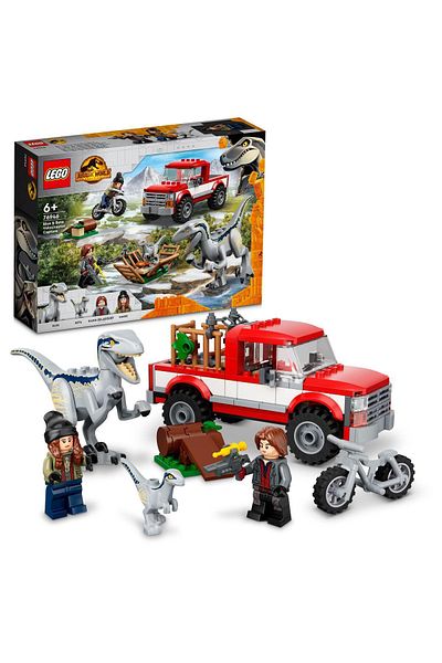 LEGO ® Jurassic World Blue and Beta Velociraptor Capture 76946 - Toy Building Set (181 Pieces)