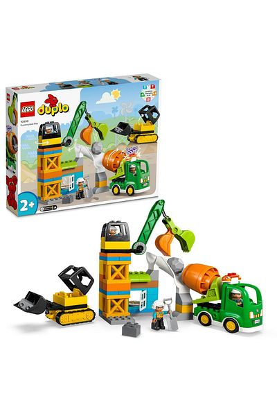 LEGO ® DUPLO® Town Construction Site 10990 - مجموعة بناء الألعاب للأعمار من عامين فما فوق (61 قطعة)