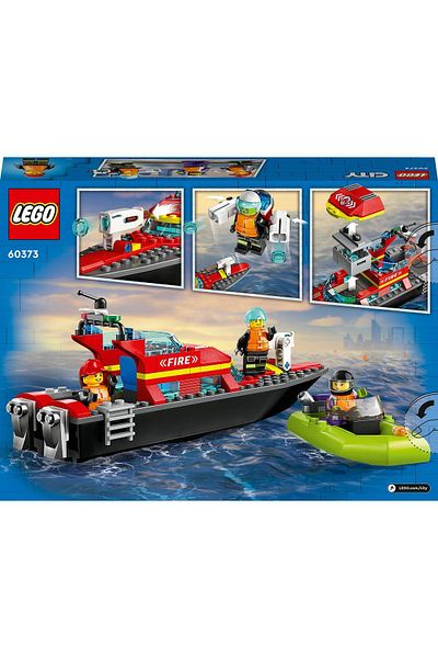 LEGO ®   قارب إنقاذ المدينة 60373 - مجموعة بناء الألعاب الإبداعية 5+ (144 قطعة)