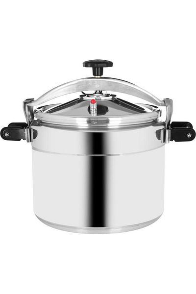 ALSAIF Aluminum Pressure Cooker 25 Litres 32 Cm Silver