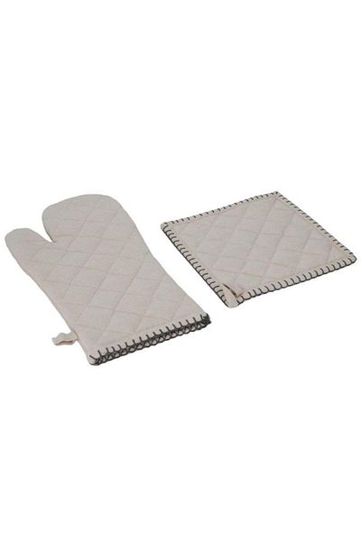 ALSAIF Gloves And Pot Holders Set 20×20 Beige