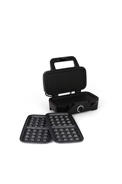 ALSAIF Waffle Maker And Grill 1200 Watt 28 X 14 Cm Black