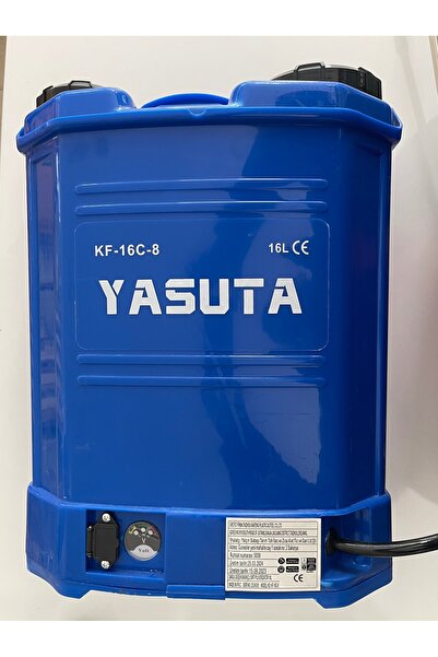 yasuta 16 Litre Şarjlı Sırt Pompası. Ilaçlama Pompası. Pülverizatör. Gübrelem...
