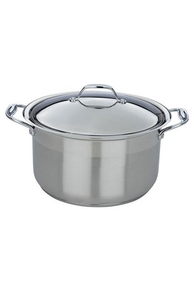 ALSAIF Steel Pot 26 Cm Silver