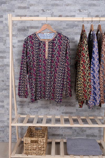 MUSTÜN Patterned Combed-Blouse