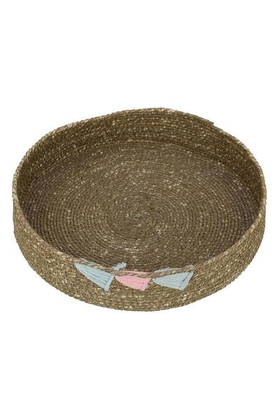 ALSAIF Wicker Basket 5.5 Cm Olive Green Triangle