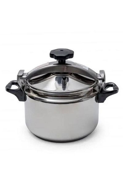 ALSAIF Steel Pressure Cooker 11 Liter Silver