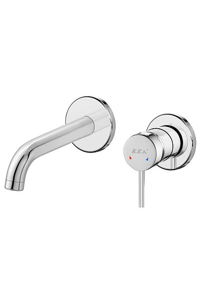 Eca Dalia Minimal Concealed Sink Faucet Surface Mounted Double Rosette 102167625 -Yy