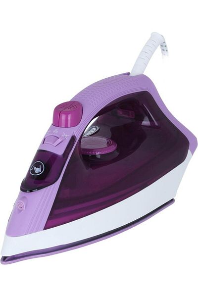 ALSAIF 1953 Steam Iron 1200 Watts 220 Ml Ceramic Soleplate Mauve