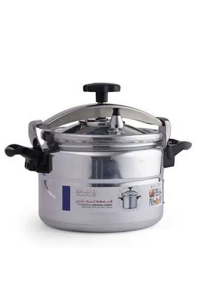 ALSAIF Aluminum Pressure Cooker 11 Liter Silver