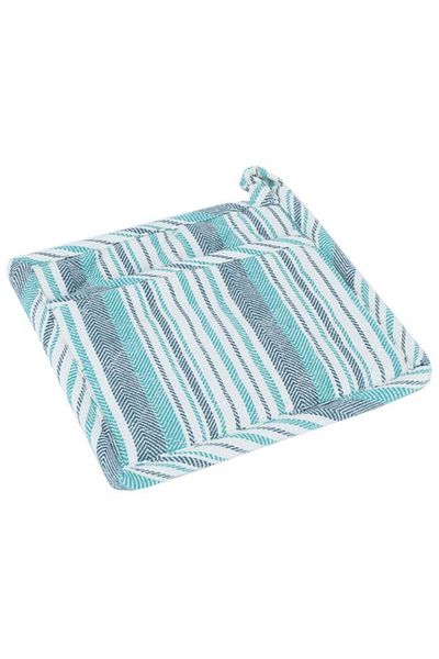ALSAIF Fabric Pot Holder Set 3 Pieces Blue Green
