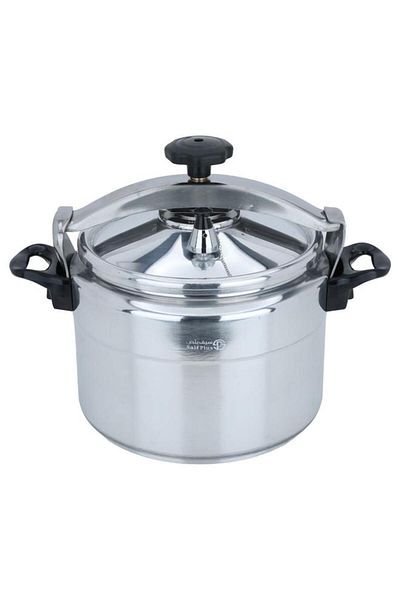 ALSAIF Aluminum Pressure Cooker 15 Litres 28 Cm Silver