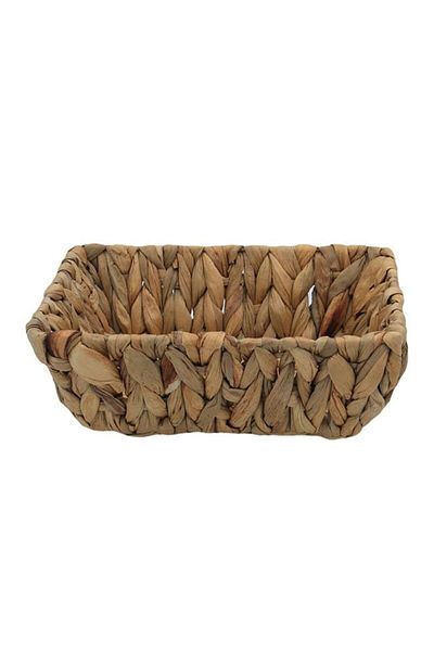 ALSAIF Wicker Basket Set Deep Square 3 Pieces Brown