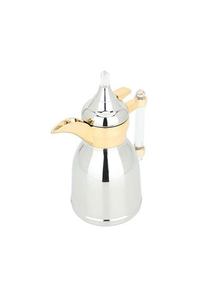 ALSAIF Plastic Pot With Transparent Handle 0.35 Liters Silver