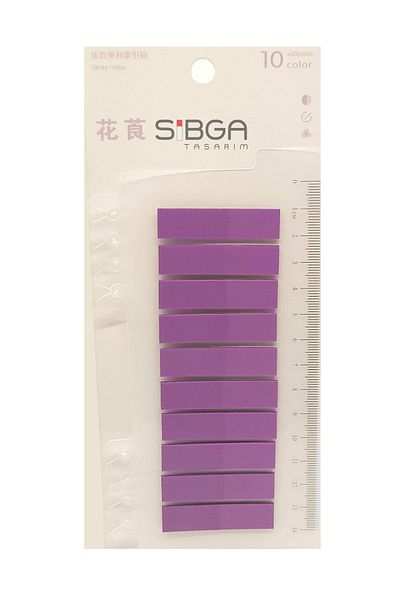 sibga tasarım Purple Color Transparent 200 Sheets Post-It Sticker Book Mark Bookmark Note Paper