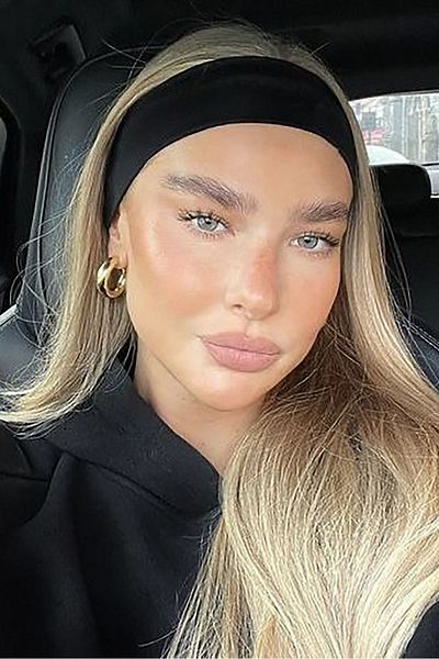 TAKIŞTIR رباط شعر متوسط ​​الحجم باللون الأسود