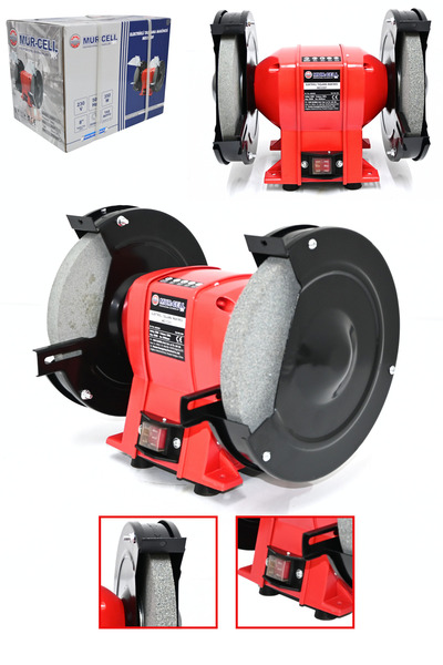 Mur-Cell Md3220f Elektrikli Taşlama Makinesi 350w Çark Motoru Zımpara 2950rpm Balta Bıçak Bileme