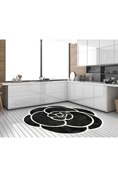 Brillant Çiçek Desenli Latesk Kaymaz Taban Halı