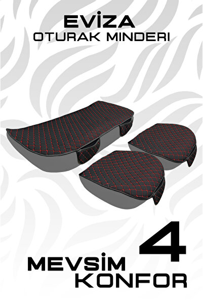 NATOCONCEPT طقم وسائد لمقعد السيارة مكون من ثلاث قطع من الجلد المقاوم للعرق -...