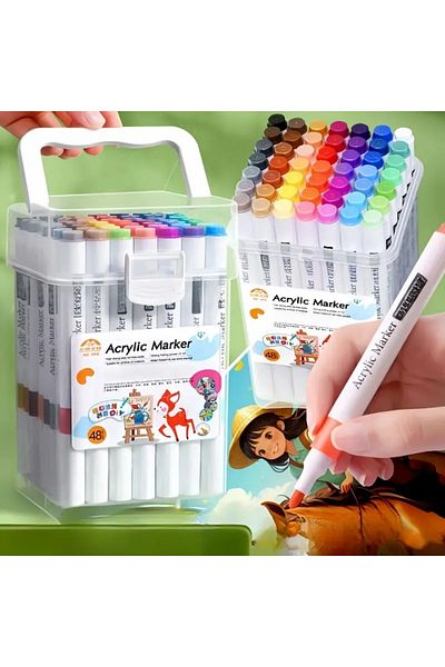 hediyeofisi Double Sided 24 Marker Pen Set