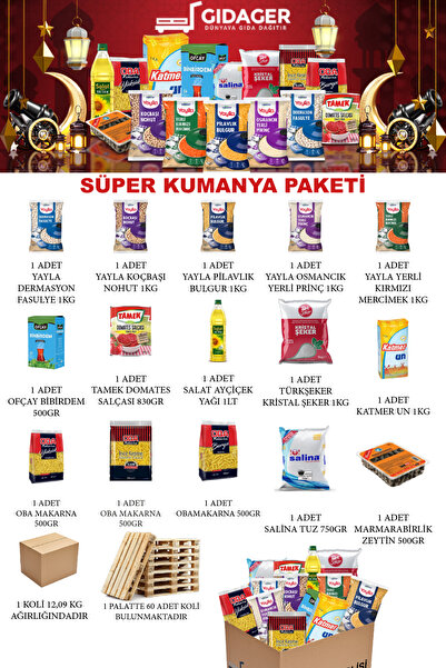 Gıdager 15’li Süper Ramazan Kolisi – Bereketli Kumanya Seti