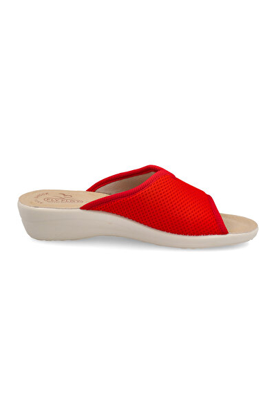 Fly Flot Women / Girls Daily Sneakers T4 429 Fe Fly Flot Cloth Slipper Red