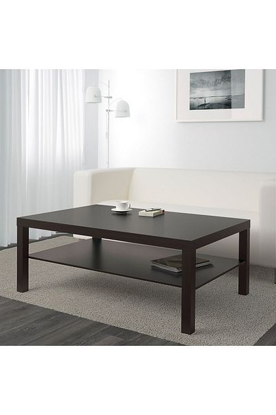 erorex Coffee table, black-brown, 118x78 cm