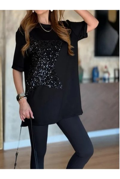 MİRVE BUTİK Star Pailletted Blazer