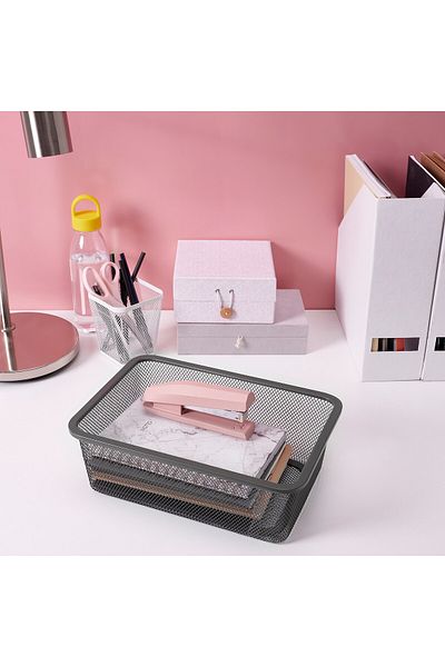 erorex Mesh storage box, dark grey, 20x30x10 cm