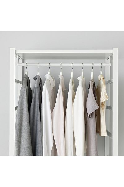 erorex Clothes rail, white, 80 cm