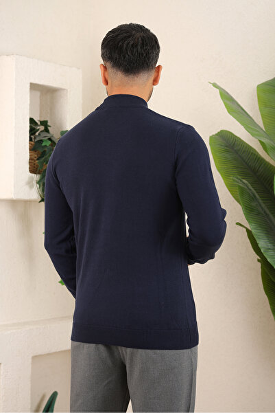 İDS COLLECTİON Erkek Yarım Balıkçı Boğazlı Yaka Triko Kazak